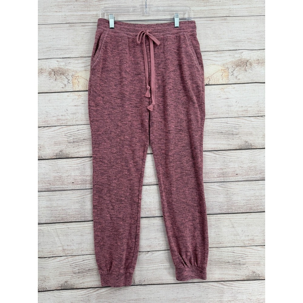 Saturday Sunday Jogger Pants Women S Pink Marled Drawstring Lounge Anthropologie